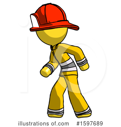Royalty-Free (RF) Yellow Design Mascot Clipart Illustration by Leo Blanchette - Stock Sample #1597689