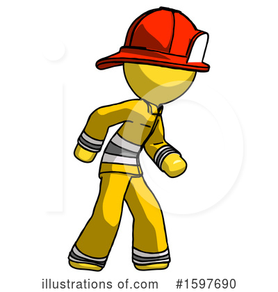 Royalty-Free (RF) Yellow Design Mascot Clipart Illustration by Leo Blanchette - Stock Sample #1597690