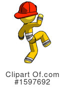 Yellow Design Mascot Clipart #1597692 by Leo Blanchette