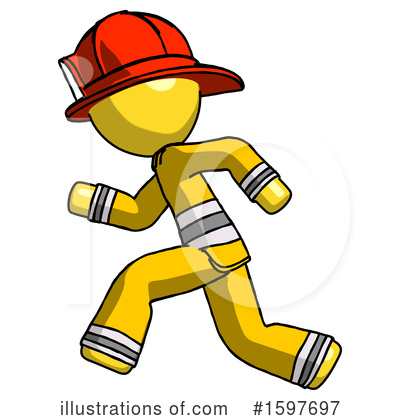 Royalty-Free (RF) Yellow Design Mascot Clipart Illustration by Leo Blanchette - Stock Sample #1597697