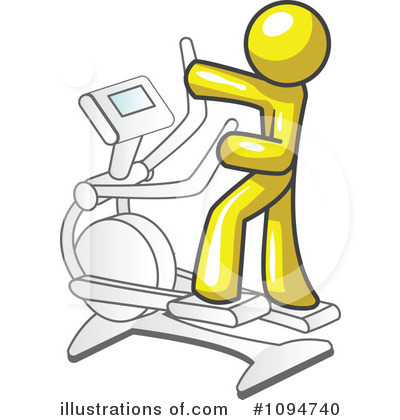 Royalty-Free (RF) Yellow Man Clipart Illustration by Leo Blanchette - Stock Sample #1094740