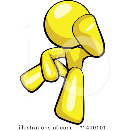 Royalty-Free (RF) Yellow Man Clipart Illustration by Leo Blanchette - Stock Sample #1400101