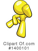 Yellow Man Clipart #1400101 by Leo Blanchette