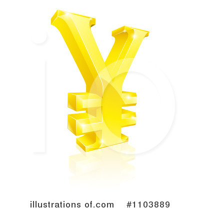 Yen Symbol Clipart #1103889 by AtStockIllustration