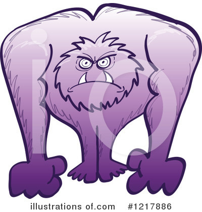 Royalty-Free (RF) Yeti Clipart Illustration by Zooco - Stock Sample #1217886