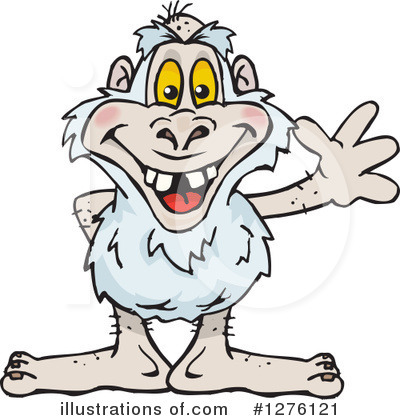 Royalty-Free (RF) Yeti Clipart Illustration by Dennis Holmes Designs - Stock Sample #1276121