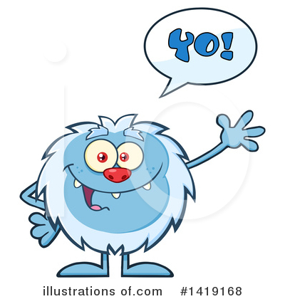 Royalty-Free (RF) Yeti Clipart Illustration by Hit Toon - Stock Sample #1419168
