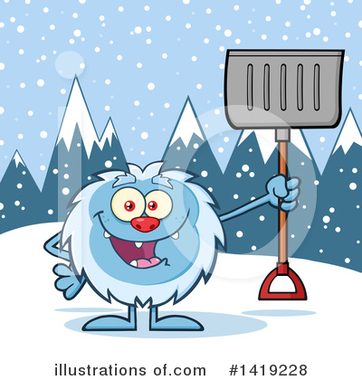 Royalty-Free (RF) Yeti Clipart Illustration by Hit Toon - Stock Sample #1419228