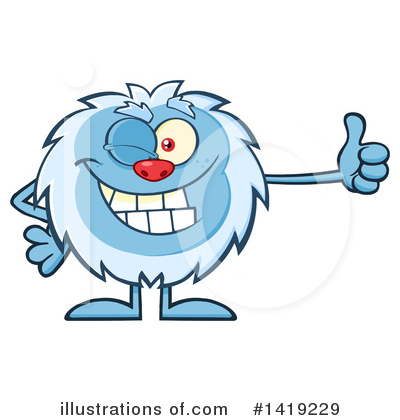 Royalty-Free (RF) Yeti Clipart Illustration by Hit Toon - Stock Sample #1419229