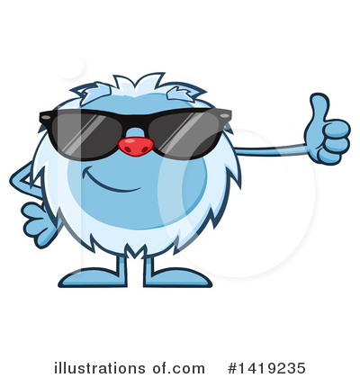Royalty-Free (RF) Yeti Clipart Illustration by Hit Toon - Stock Sample #1419235