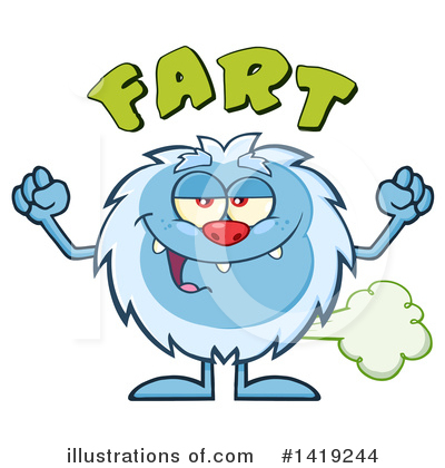 Royalty-Free (RF) Yeti Clipart Illustration by Hit Toon - Stock Sample #1419244