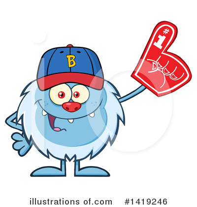 Abominable Snowman Clipart #1419246 by Hit Toon