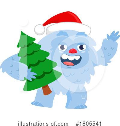 Abominable Snowman Clipart #1805541 by Hit Toon