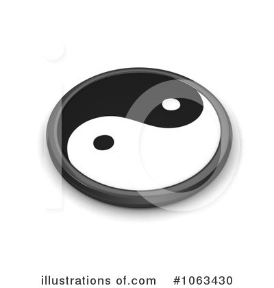 Royalty-Free (RF) Yin Yang Clipart Illustration by BNP Design Studio - Stock Sample #1063430