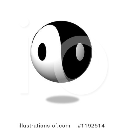 Royalty-Free (RF) Yin Yang Clipart Illustration by oboy - Stock Sample #1192514