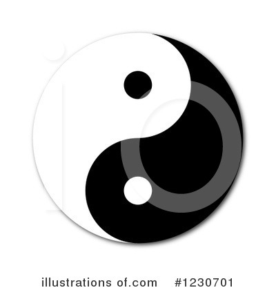 Royalty-Free (RF) Yin Yang Clipart Illustration by oboy - Stock Sample #1230701