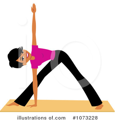 Royalty-Free (RF) Yoga Clipart Illustration by Monica - Stock Sample #1073228