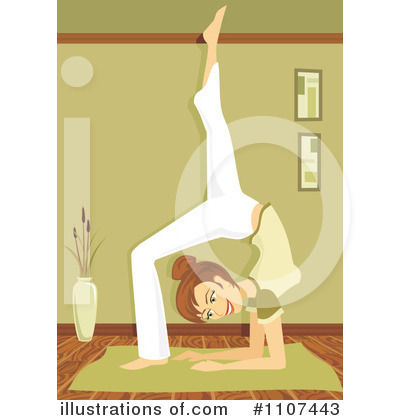 Royalty-Free (RF) Yoga Clipart Illustration by Amanda Kate - Stock Sample #1107443