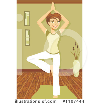 Royalty-Free (RF) Yoga Clipart Illustration by Amanda Kate - Stock Sample #1107444