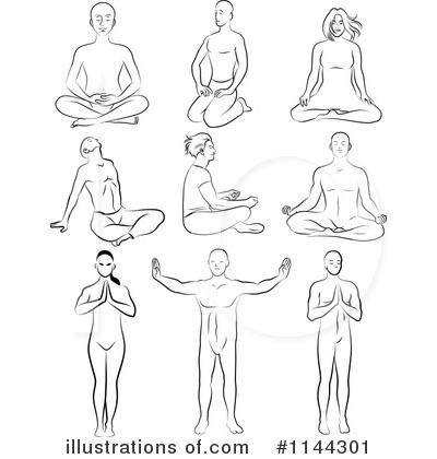 Royalty-Free (RF) Yoga Clipart Illustration by Frisko - Stock Sample #1144301
