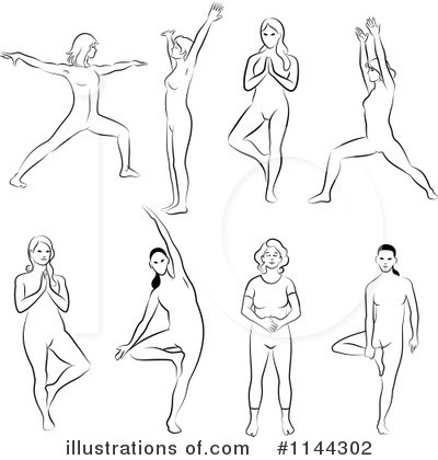 Yoga Clipart #1144302 by Frisko