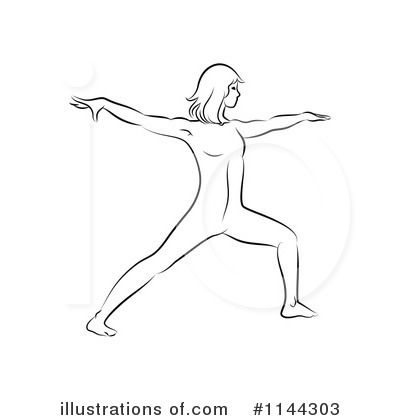 Royalty-Free (RF) Yoga Clipart Illustration by Frisko - Stock Sample #1144303