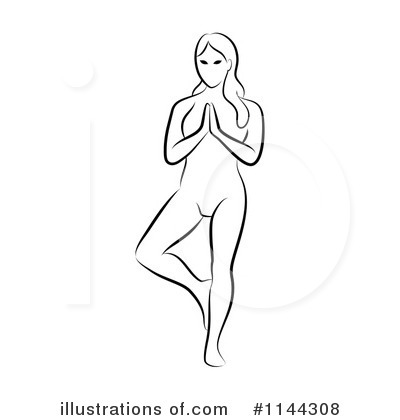 Royalty-Free (RF) Yoga Clipart Illustration by Frisko - Stock Sample #1144308