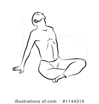 Royalty-Free (RF) Yoga Clipart Illustration by Frisko - Stock Sample #1144310