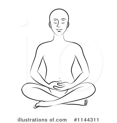 Royalty-Free (RF) Yoga Clipart Illustration by Frisko - Stock Sample #1144311