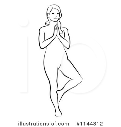 Royalty-Free (RF) Yoga Clipart Illustration by Frisko - Stock Sample #1144312