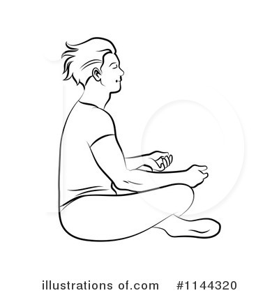 Royalty-Free (RF) Yoga Clipart Illustration by Frisko - Stock Sample #1144320