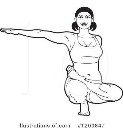 Royalty-Free (RF) Yoga Clipart Illustration by Lal Perera - Stock Sample #1200847