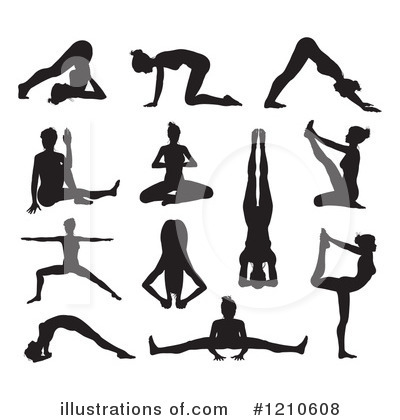 Royalty-Free (RF) Yoga Clipart Illustration by AtStockIllustration - Stock Sample #1210608