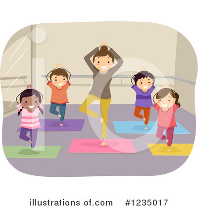 Royalty-Free (RF) Yoga Clipart Illustration by BNP Design Studio - Stock Sample #1235017