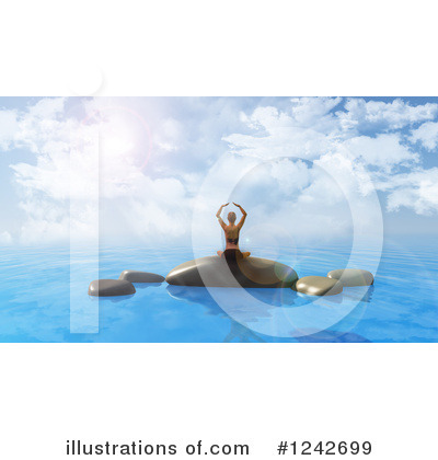 Royalty-Free (RF) Yoga Clipart Illustration by KJ Pargeter - Stock Sample #1242699