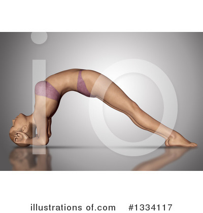 Royalty-Free (RF) Yoga Clipart Illustration by KJ Pargeter - Stock Sample #1334117