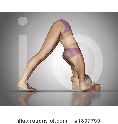 Royalty-Free (RF) Yoga Clipart Illustration by KJ Pargeter - Stock Sample #1337755