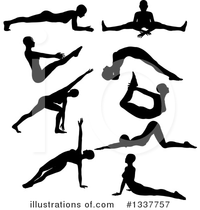 Royalty-Free (RF) Yoga Clipart Illustration by KJ Pargeter - Stock Sample #1337757