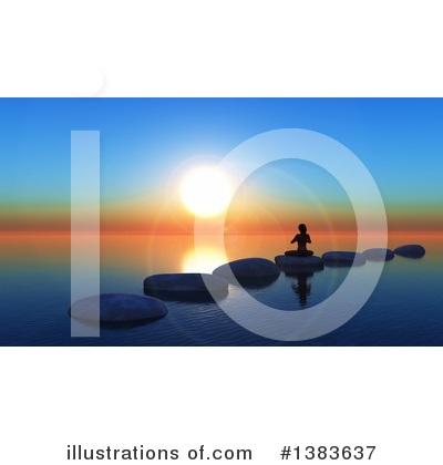 Royalty-Free (RF) Yoga Clipart Illustration by KJ Pargeter - Stock Sample #1383637