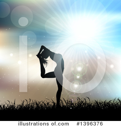 Royalty-Free (RF) Yoga Clipart Illustration by KJ Pargeter - Stock Sample #1396376
