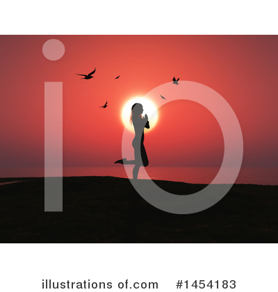 Royalty-Free (RF) Yoga Clipart Illustration by KJ Pargeter - Stock Sample #1454183