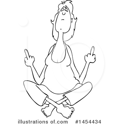 Royalty-Free (RF) Yoga Clipart Illustration by djart - Stock Sample #1454434