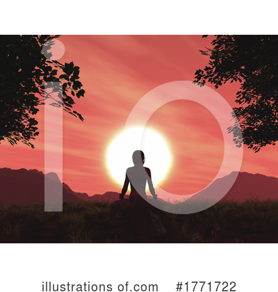 Royalty-Free (RF) Yoga Clipart Illustration by KJ Pargeter - Stock Sample #1771722