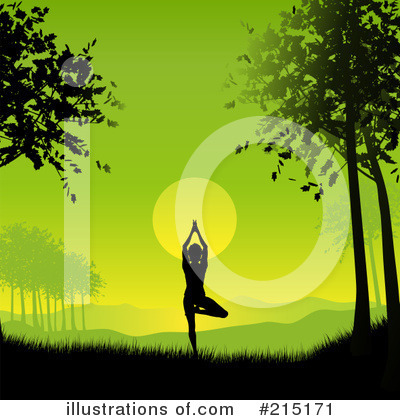 Royalty-Free (RF) Yoga Clipart Illustration by KJ Pargeter - Stock Sample #215171