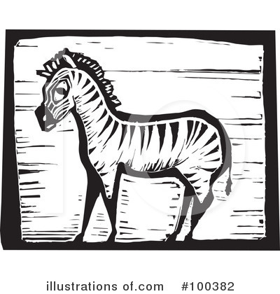 Royalty-Free (RF) Zebra Clipart Illustration by xunantunich - Stock Sample #100382