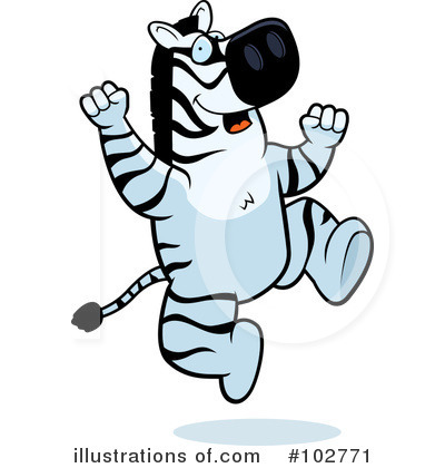 Royalty-Free (RF) Zebra Clipart Illustration by Cory Thoman - Stock Sample #102771