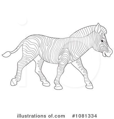 Royalty-Free (RF) Zebra Clipart Illustration by Alex Bannykh - Stock Sample #1081334