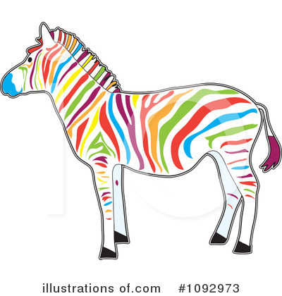Royalty-Free (RF) Zebra Clipart Illustration by Maria Bell - Stock Sample #1092973