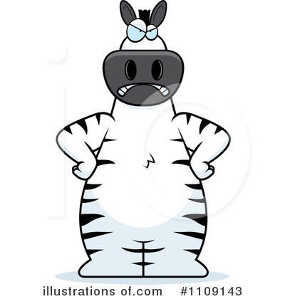Royalty-Free (RF) Zebra Clipart Illustration by Cory Thoman - Stock Sample #1109143