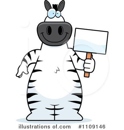 Royalty-Free (RF) Zebra Clipart Illustration by Cory Thoman - Stock Sample #1109146
